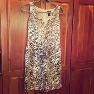 Silky v neck sheath dress